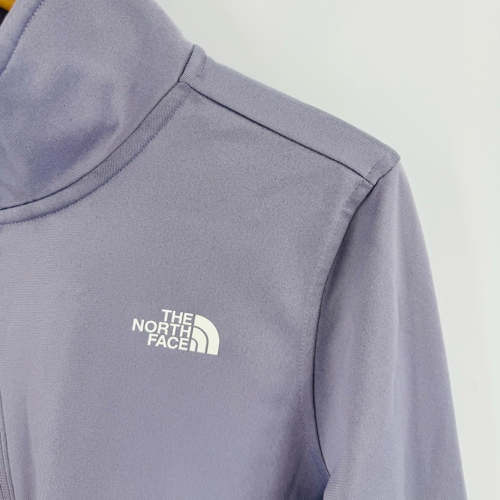 The North Face Women's Lavender Gray Zip-Up Funnel Neck Activewear Jacket Size L - Picture 10 of 11